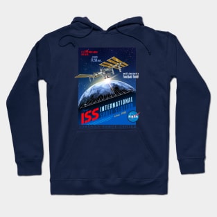 NASA ISS Space Station Johnson Space Center Retro Shirt Hoodie